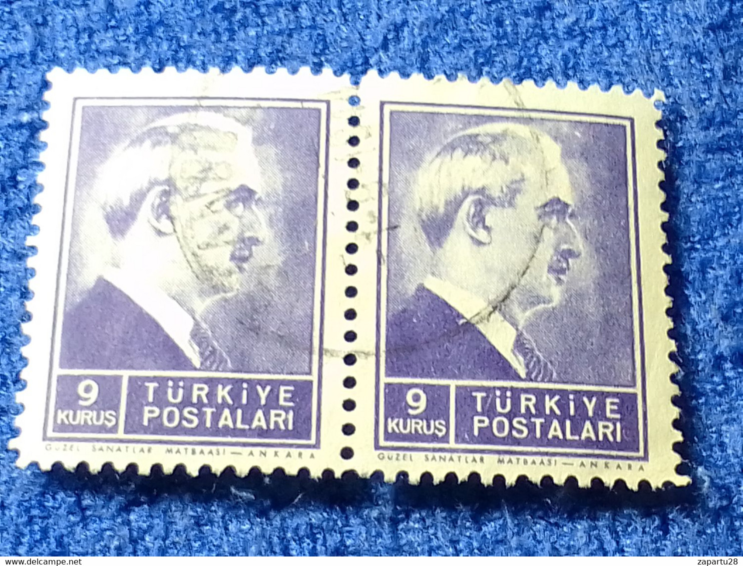 TÜRKİYE- 1942-     9K  PRESİDENT İNÖNÜ DAMGALI - Used Stamps