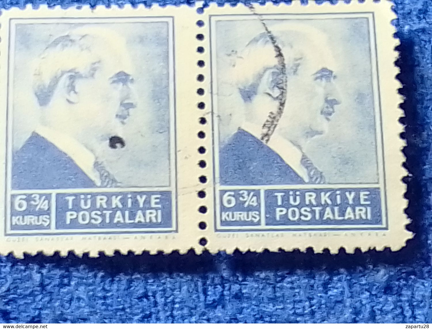 TÜRKİYE- 1942-     6.50K  PRESİDENT İNÖNÜ DAMGALI - Oblitérés