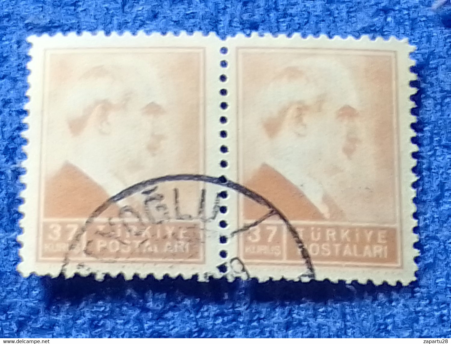 TÜRKİYE- 1942-     37KURUŞ  PRESİDENT İNÖNÜ DAMGALI - Used Stamps