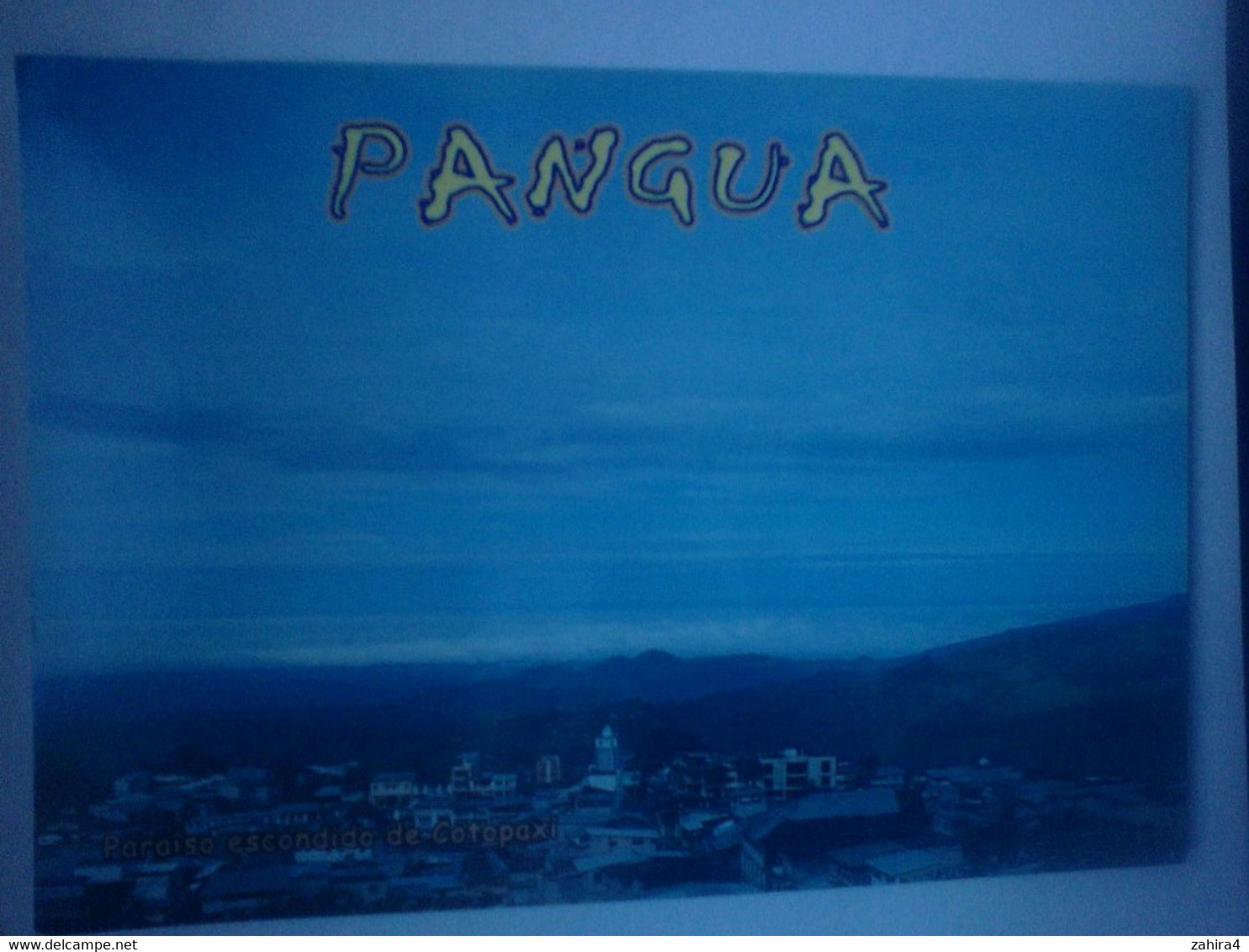 Pangua - Paraiso Escondido De Cotopaxi - Carte Fiche ? - Diseno E Imp. Grupo Uno Latacunga - Equateur