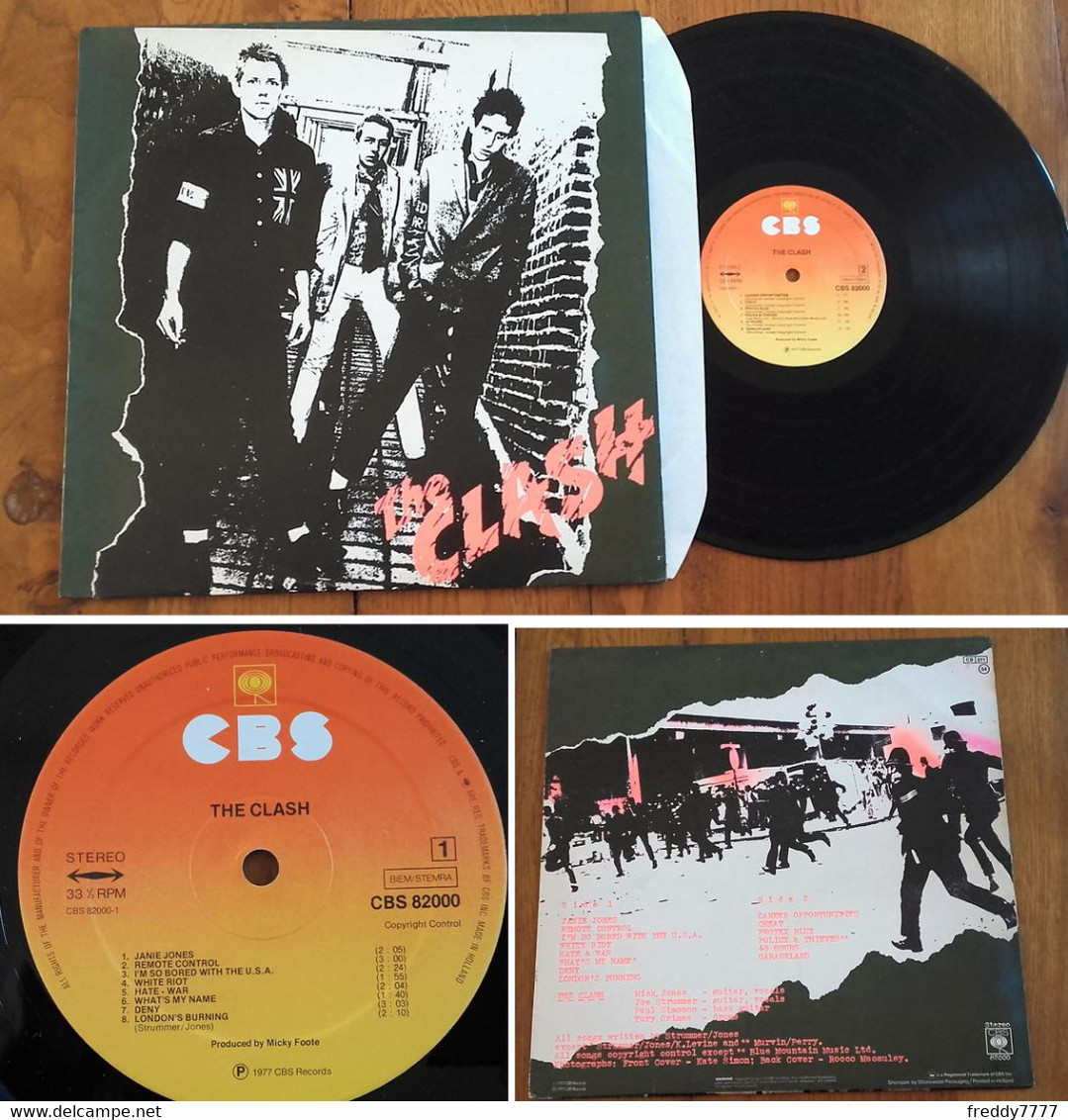RARE Dutch LP 33t RPM (12") THE CLASH (1980) - Punk