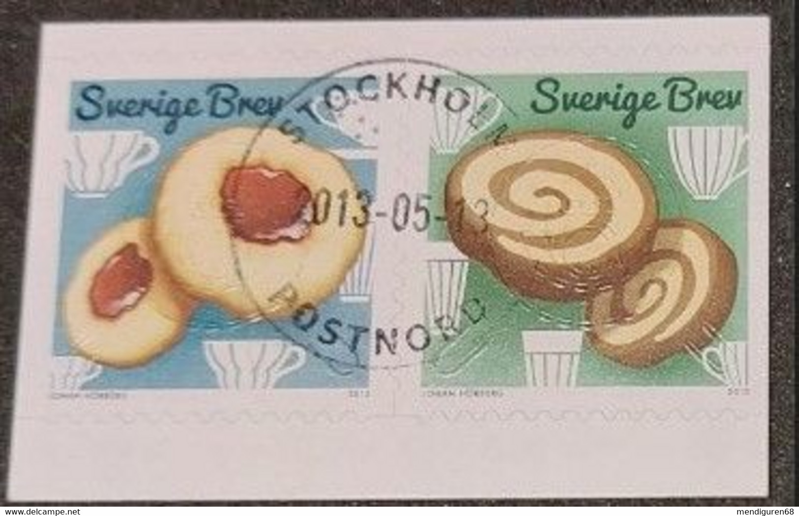 SCHWEDEN SUÈDESWEDEN SUECIA SVERIGE 2013 COOKIES SET 2V USED ON PAPER MI 2941-2 SN 2710A+B YT 2917-8 SG 2836-7 - Oblitérés