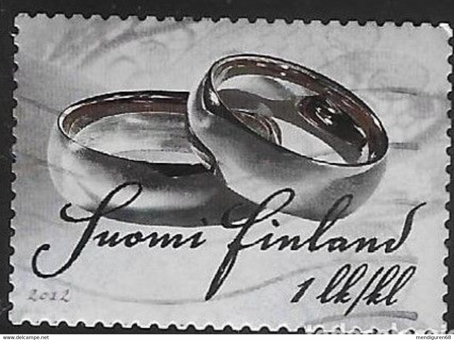 SUOMI FINLAND 2012 WEDDING STAMP USED MI 2165 SN 1402 YT 2142 SG 2098 - Usados