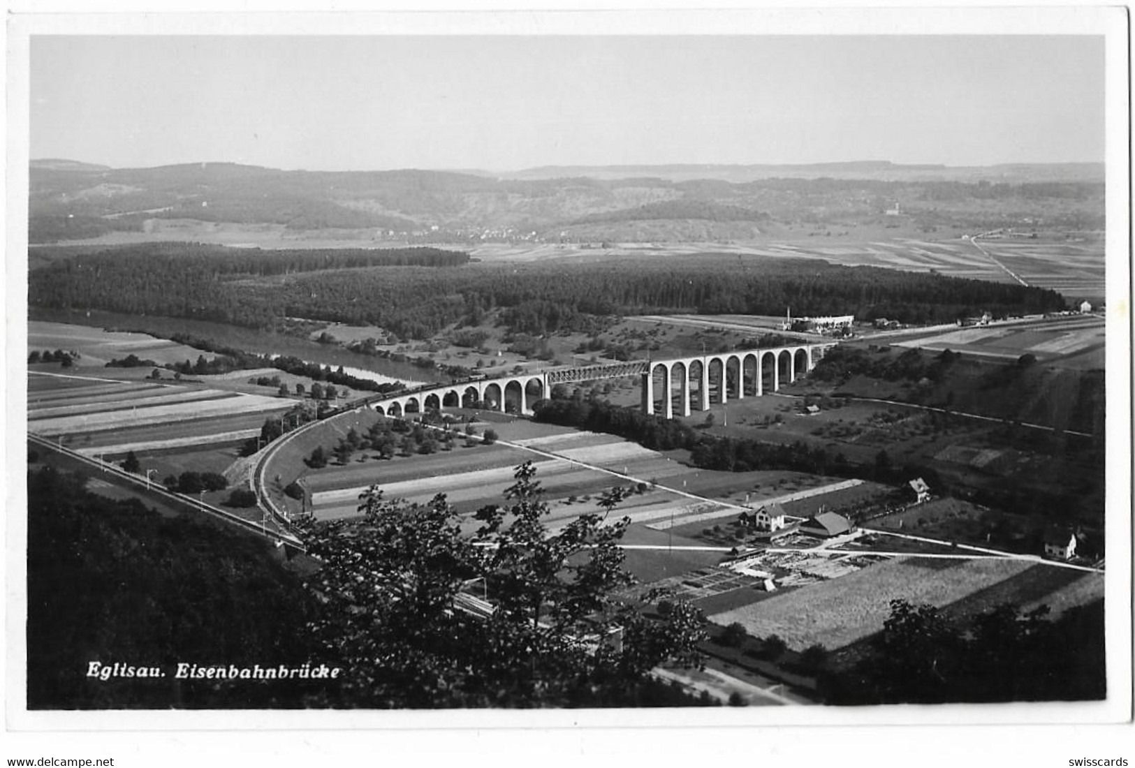 EGLISAU: Eisenbahnviadukt Mit Landwirtschaftsbetrieb ~1940 - Eglisau