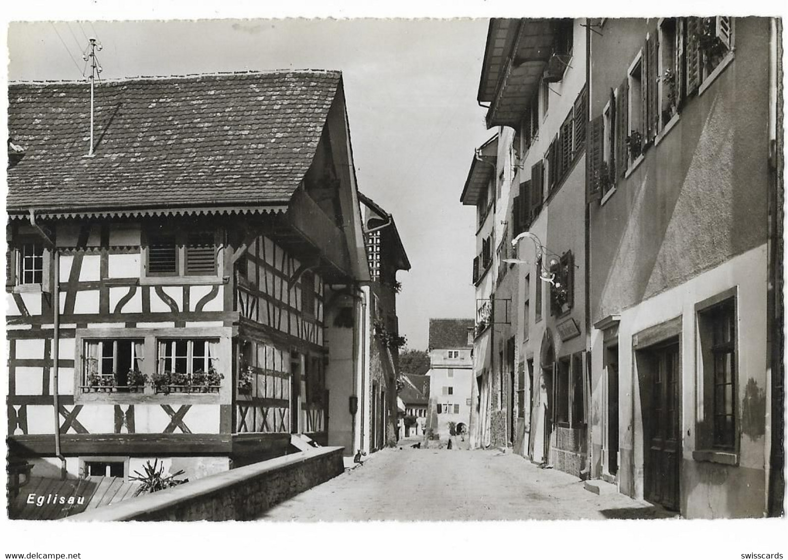 EGLISAU: Dorfpassage Mit Restaurant ~1940 - Dorf