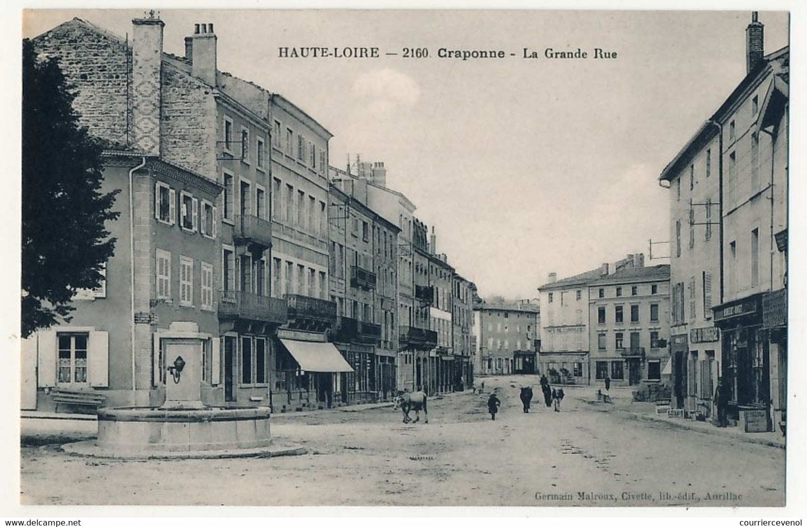 CPA - CRAPONNE (Haute Loire) - La Grande Rue - Craponne Sur Arzon