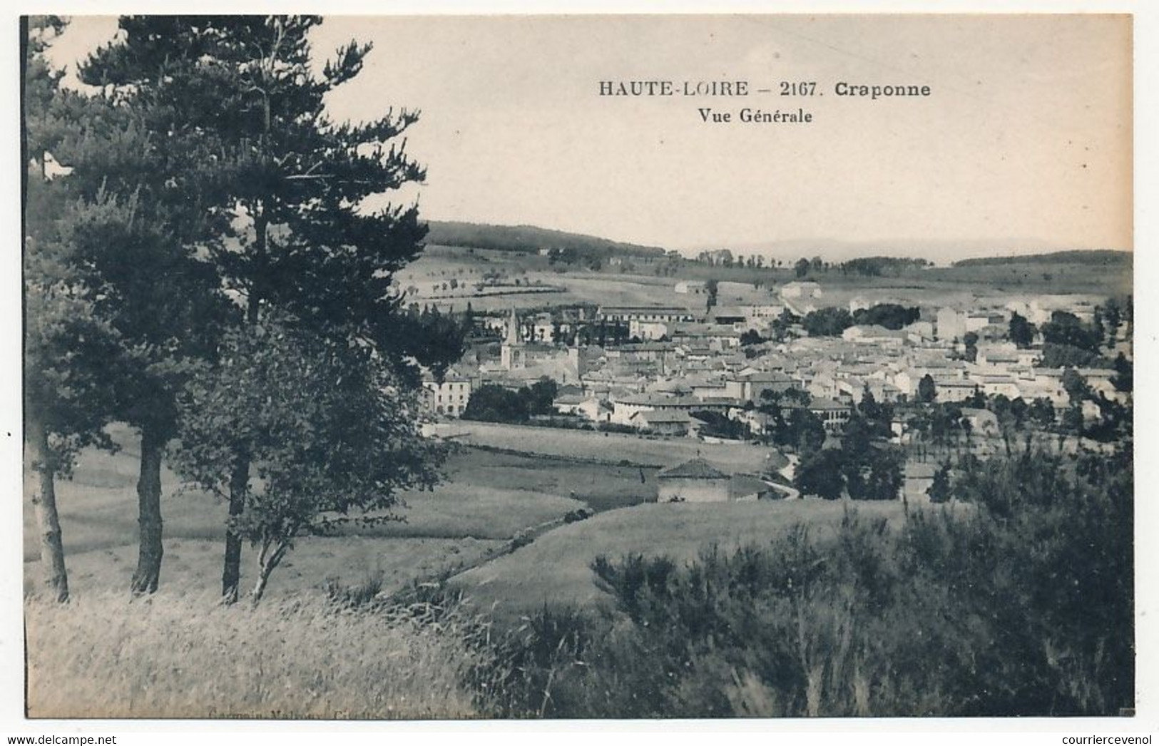 CPA - CRAPONNE (Haute Loire) - Vue Générale - Craponne Sur Arzon