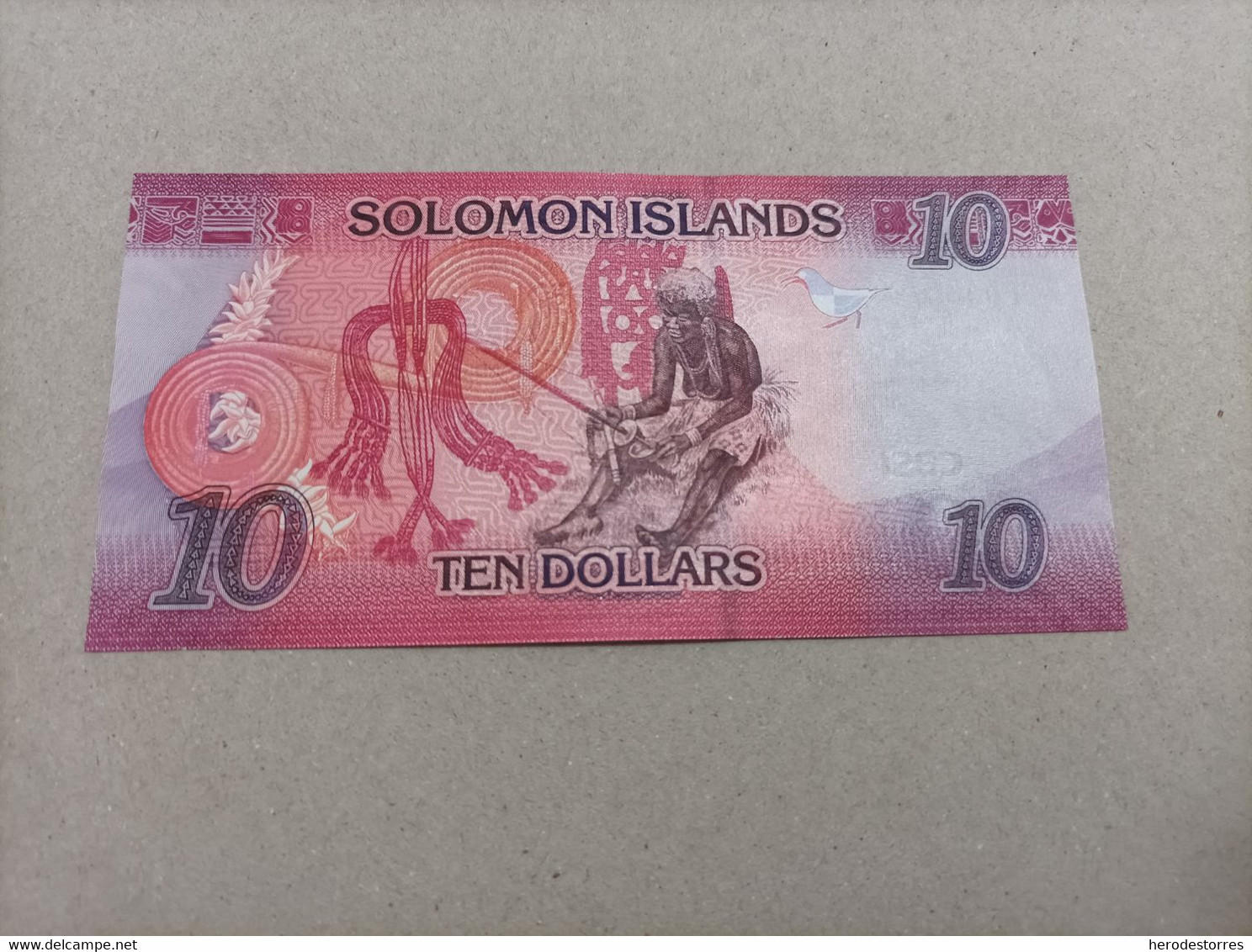 Billete De Las Islas Salomon De 10 Dólares, Serie Y Nº Bajisimo A003644, Año 2017, UNC - Isla Salomon