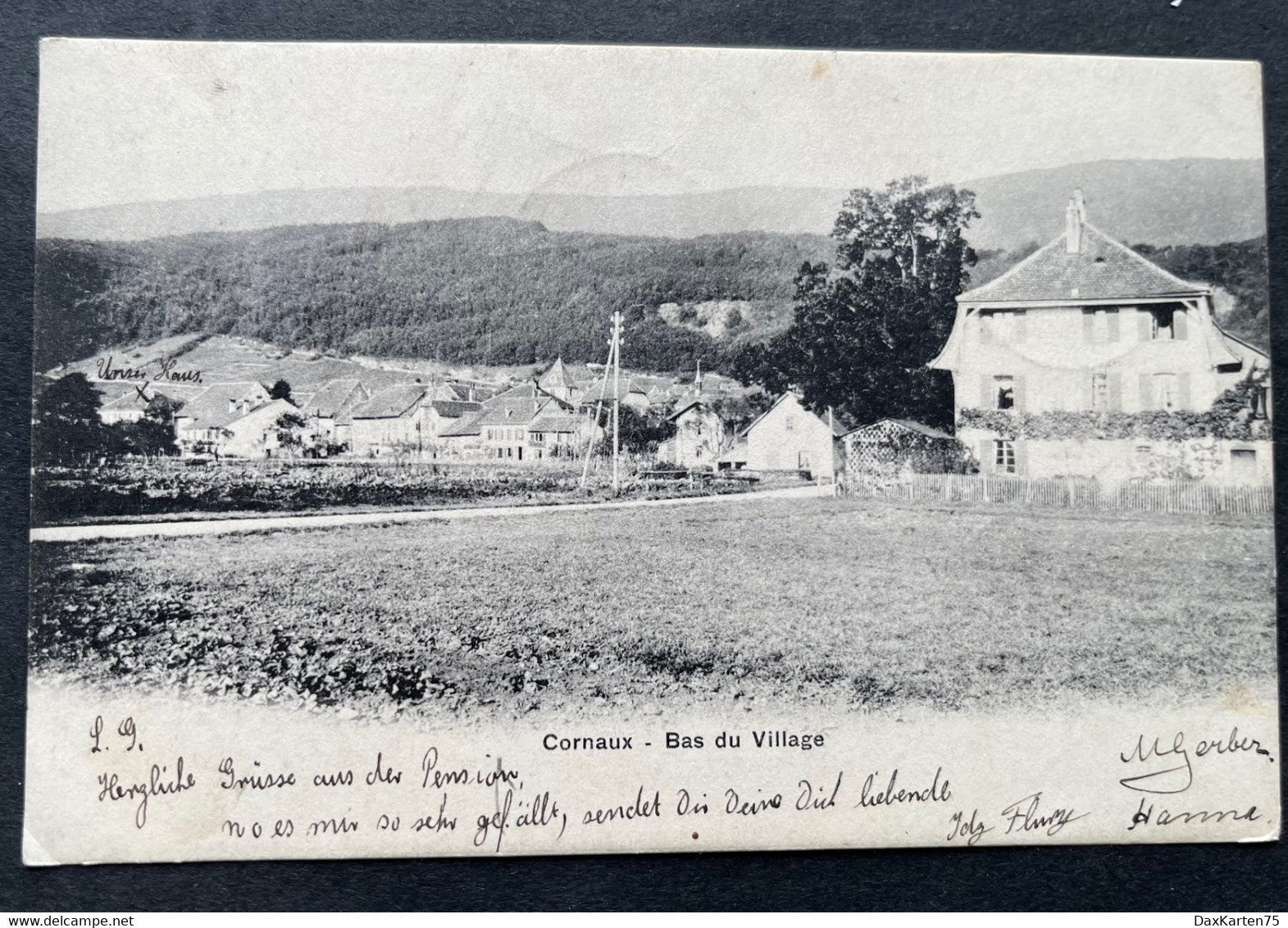 Cornaux - Bas Du Village 1905 - Cornaux