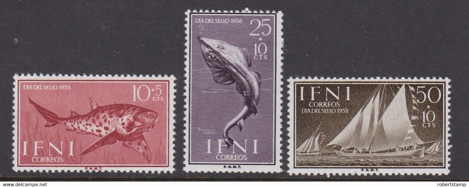 IFNI 1958 - Fish Complete Set Edifil Nº 149/151 -MNH- - Ifni