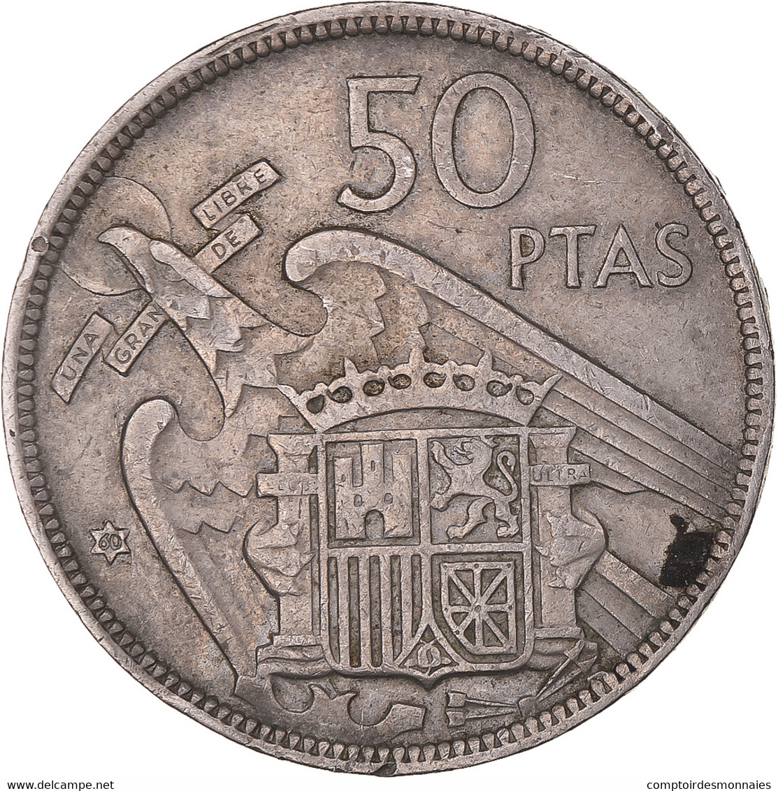 Monnaie, Espagne, 50 Pesetas, 1960 - 50 Peseta