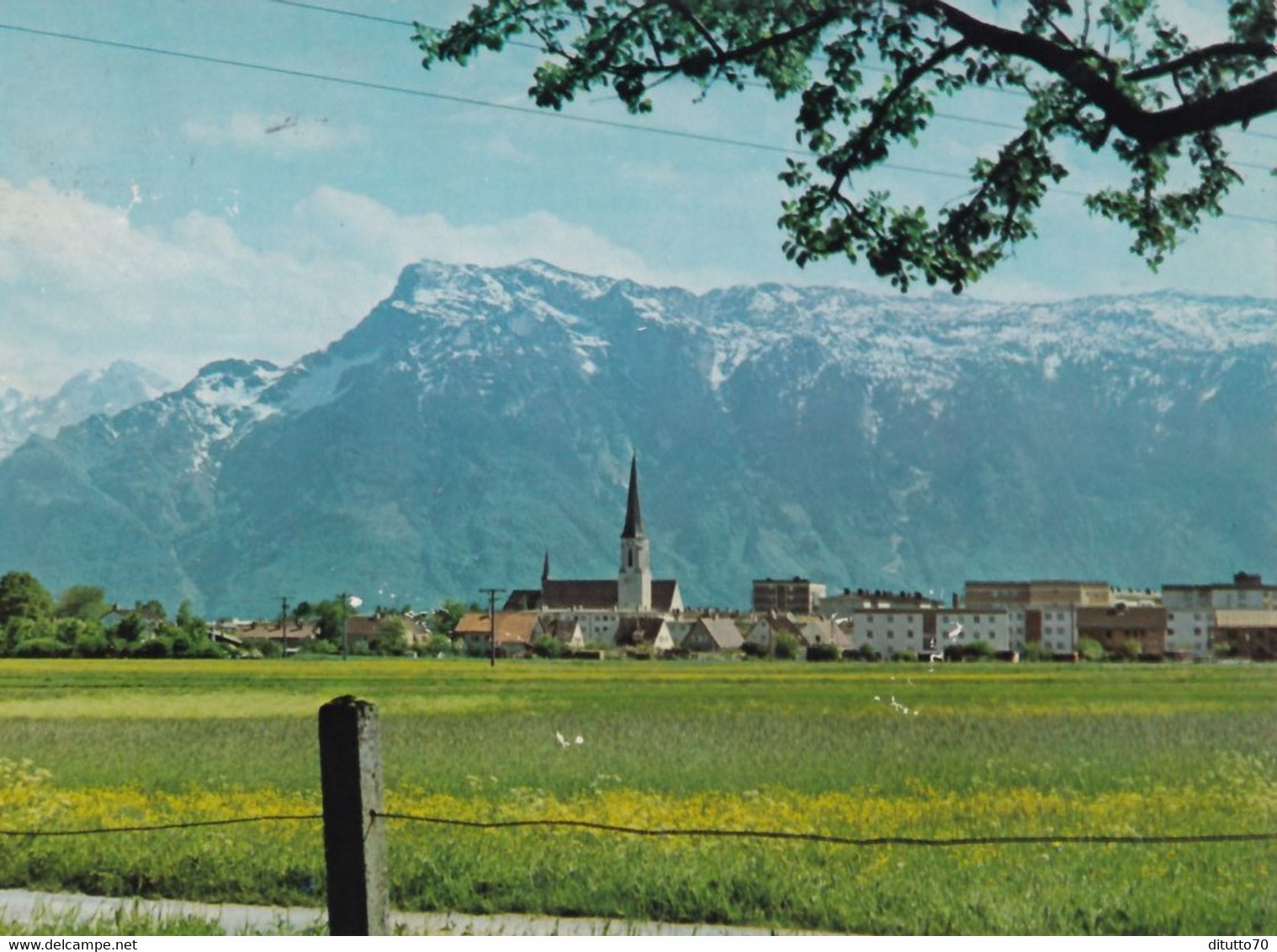 Freilassing - Obb. - Blick Zum Untersberg - Formato Grande Viaggiata – FE390 - Freilassing