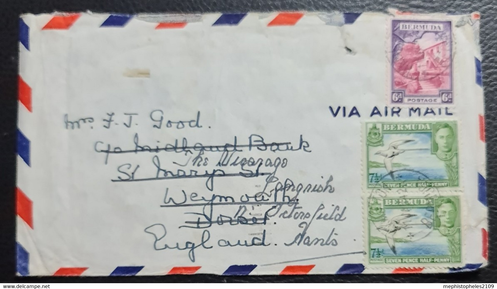 BERMUDA 1942 - Air Mail Letter From Hamilton To Dorset (England) - Bermudas