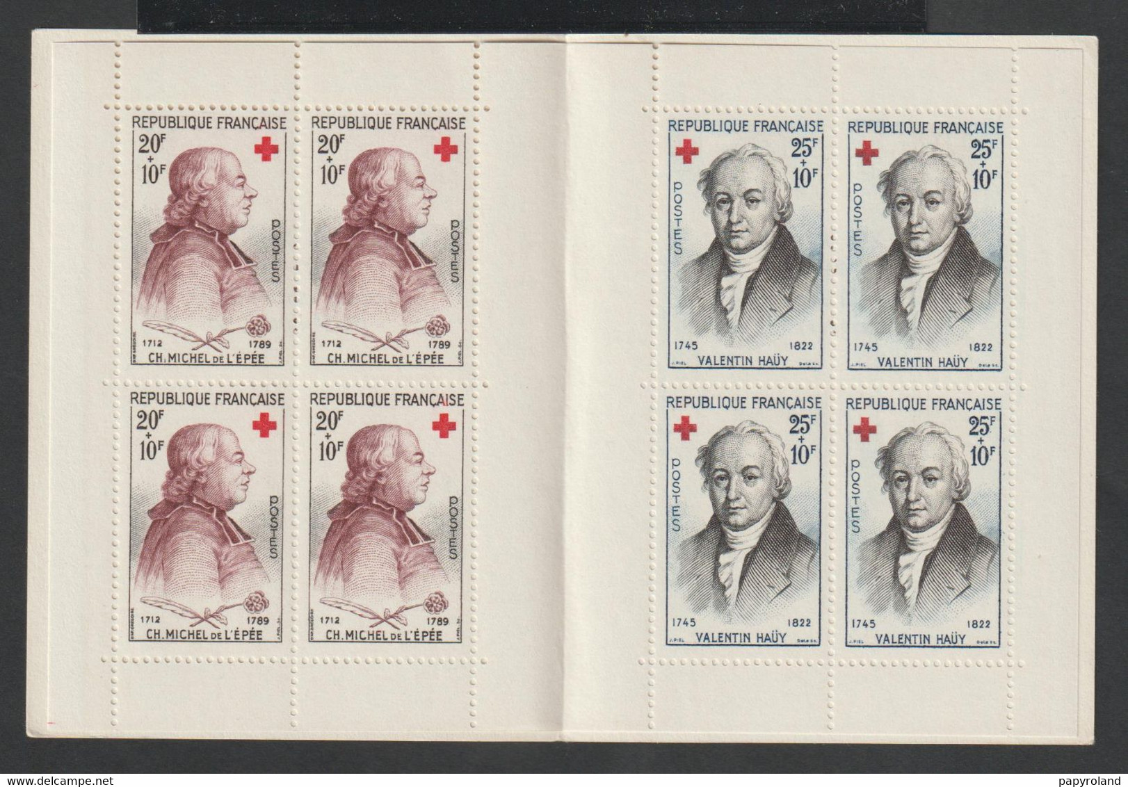 CARNET CROIX ROUGE - N°2008 - 4 Timbres De Chaque (1226 Et 1227) -  1959 - Neuf Sans Charnière - ** - Croix Rouge