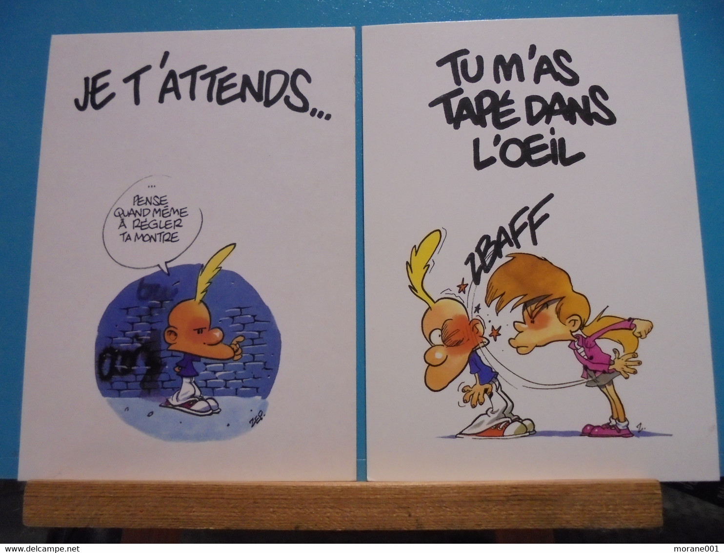 2  Cartes Postales  Titeuf Illustrées Par Zep - Titeuf