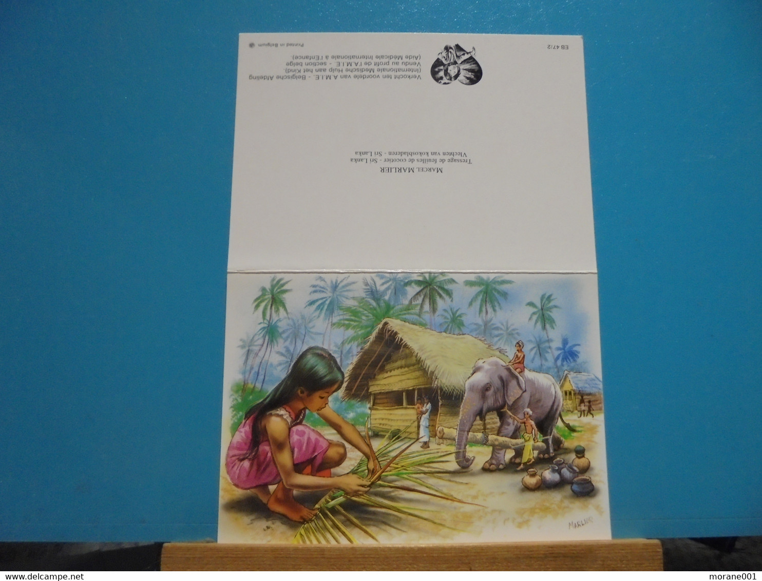 Carte  Postale Illustrée Par M.Marlier ( Martine )  Pour Le Skri Lanka - Martine