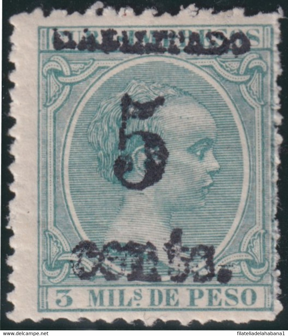 1899-655 CUBA USA OCCUPATION 1899 PUERTO PRINCIPE. 5ª ISSUE. 5c S. 3ml. FORGUERY. - Sonstige & Ohne Zuordnung