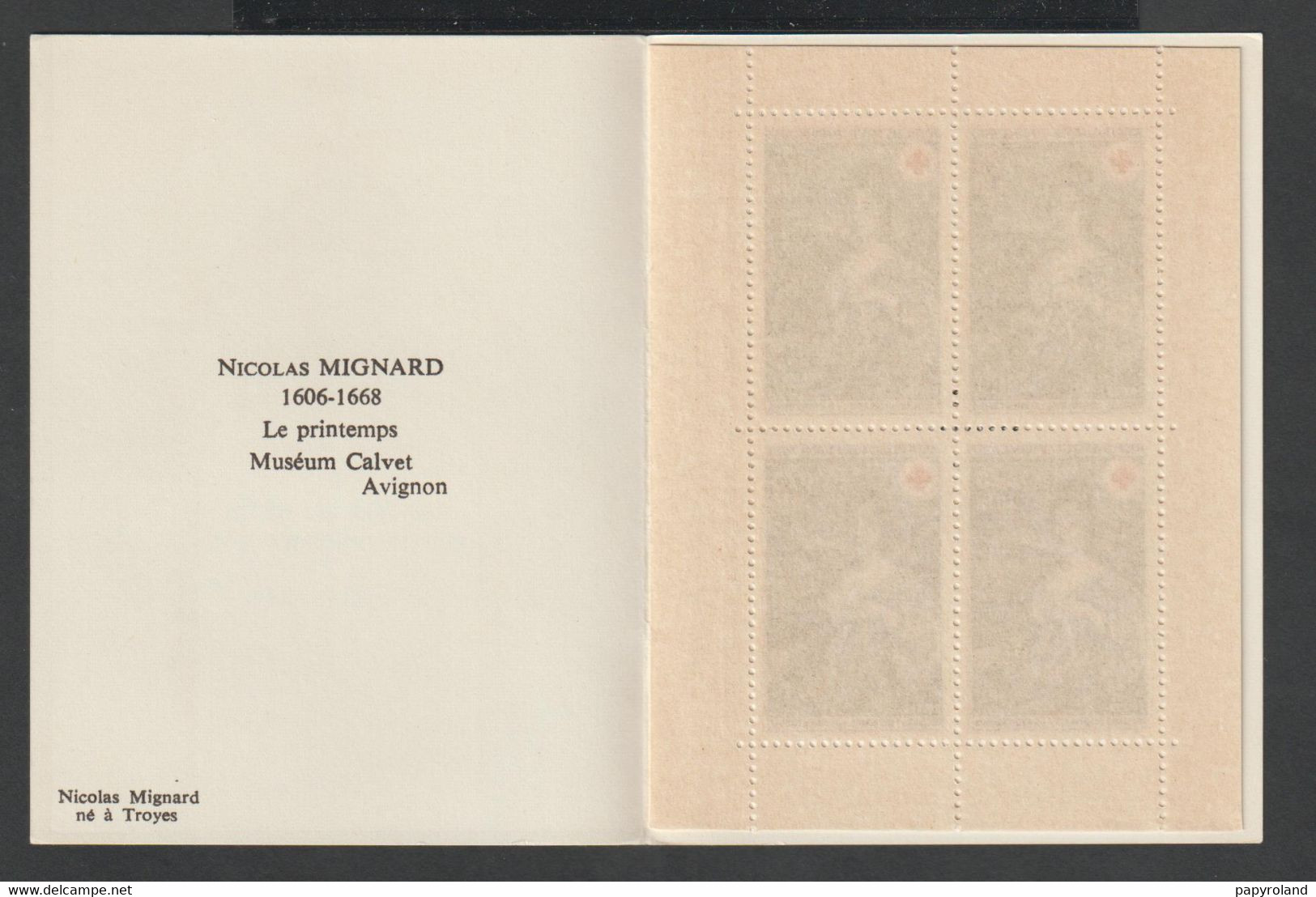 CARNET CROIX ROUGE - N°2017 - 4 Timbres De Chaque (1580 Et 1581) -  1968 - Neuf Sans Charnière - ** - Croix Rouge