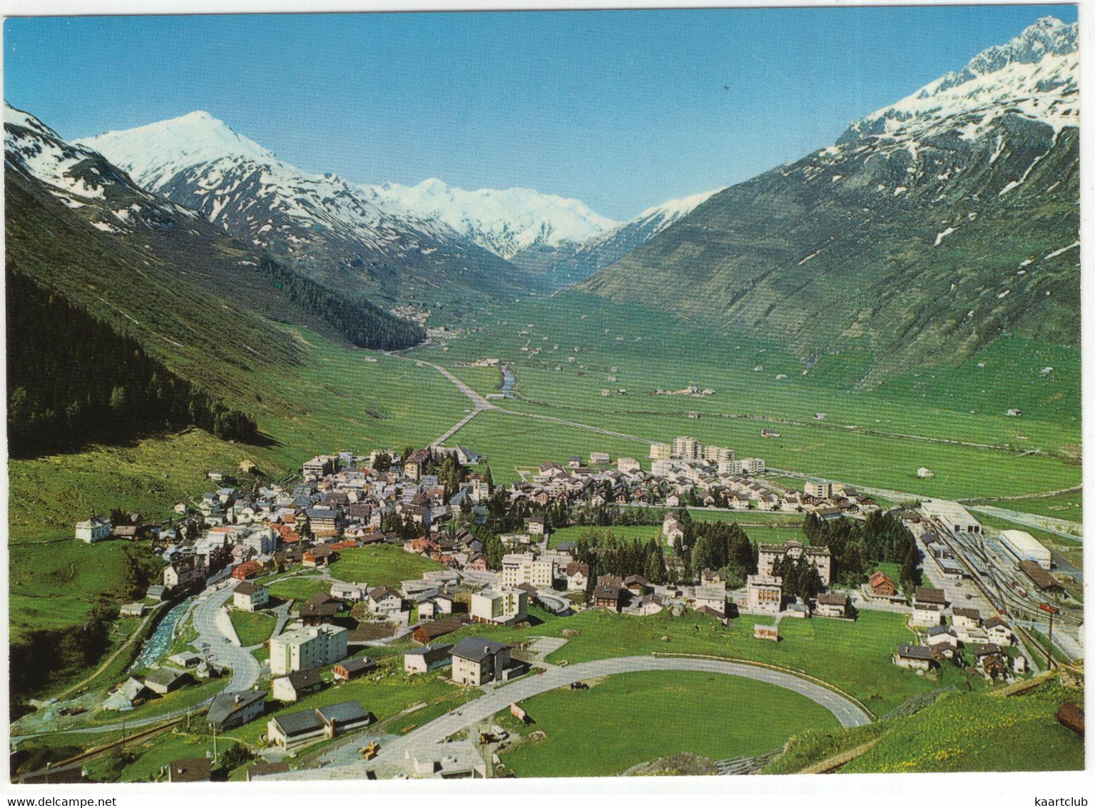 Andermatt  1444 M. - Blick Ins Urserental Mit Winterhorn Und Hospental - (Schweiz/Suisse/CH) - Hospental