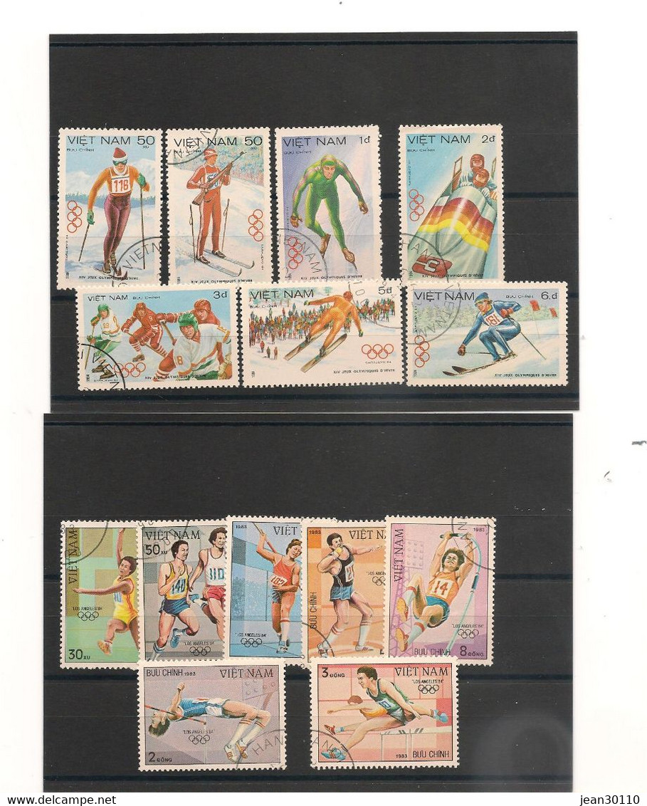 VIETNAM LOT DE TIMBRES OBLITÉRÉS COTE : 19,00 € - Other & Unclassified