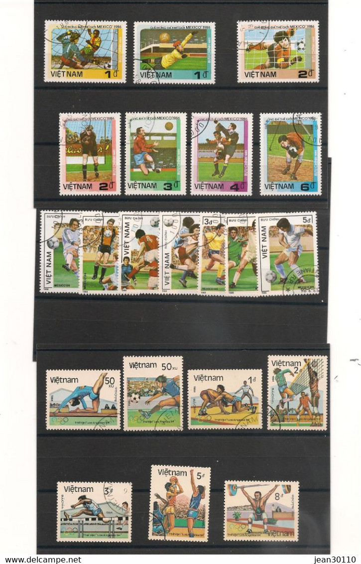 VIETNAM LOT DE TIMBRES OBLITÉRÉS COTE : 19,00 € - Other & Unclassified