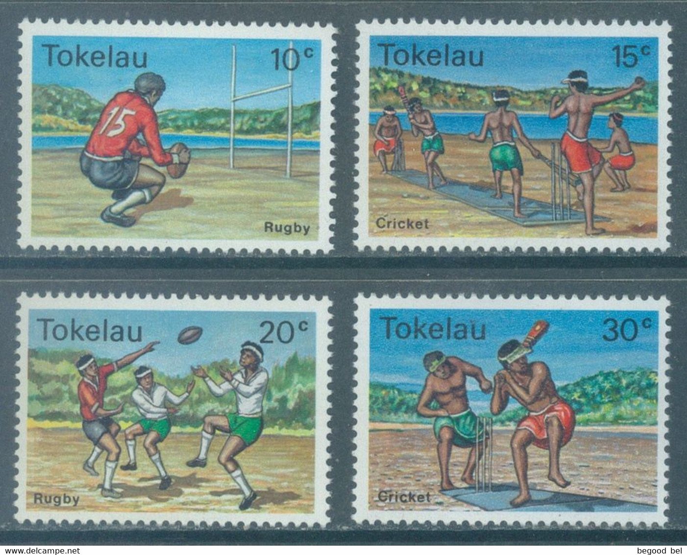 TOKELAU - MNH/** - 1979  - CRICKET RUGBY - Yv 69-72 -  Lot 25656 - Tokelau