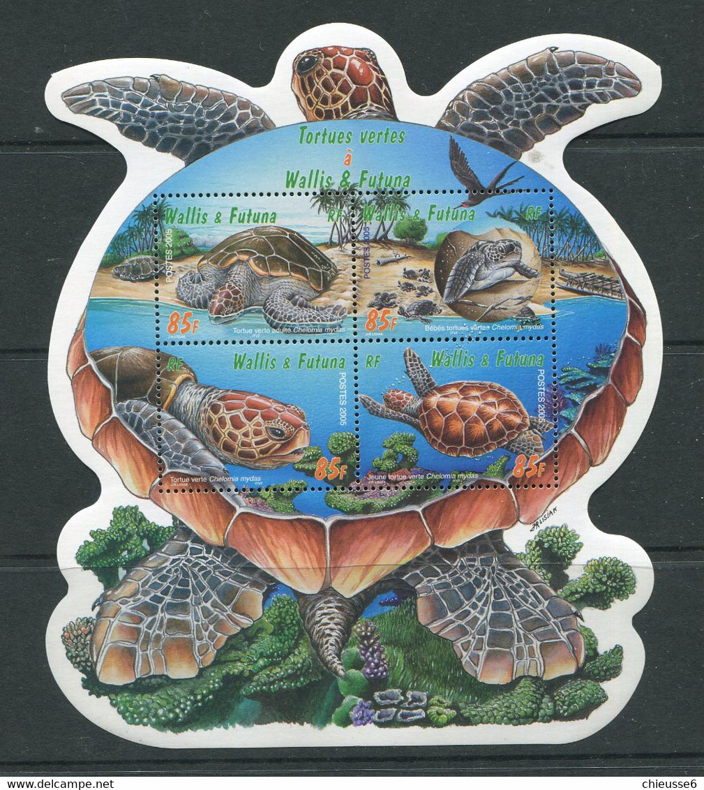 Wallis Et Futuna ** Bloc - 20 - Tortues - Blocks & Sheetlets