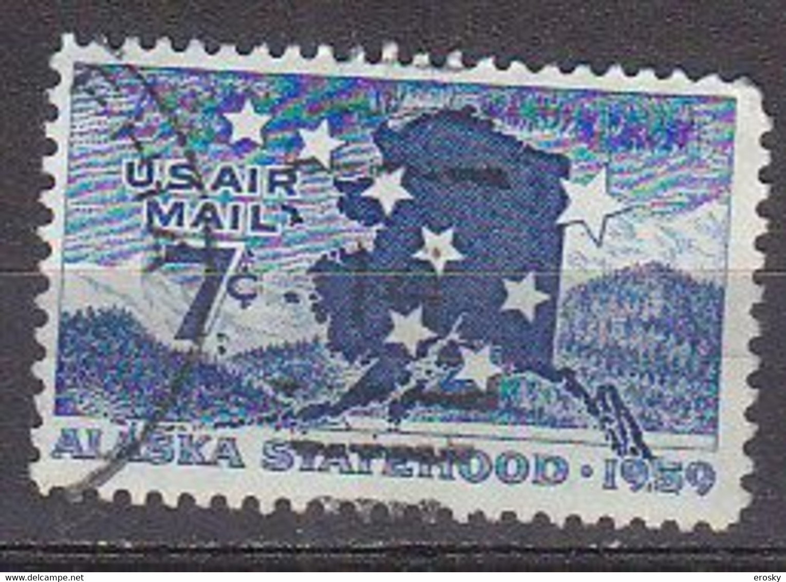 J0392 - ETATS UNIS USA AERIENNE Yv N°52 - 2a. 1941-1960 Oblitérés