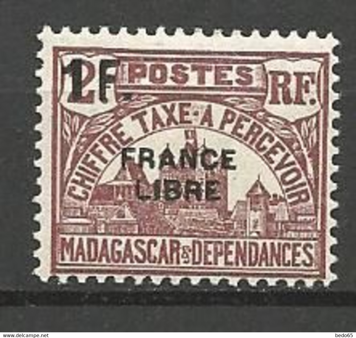 MADAGASCAR TAXE N° 29 NEUF** LUXE SANS CHARNIERE / MNH - Timbres-taxe
