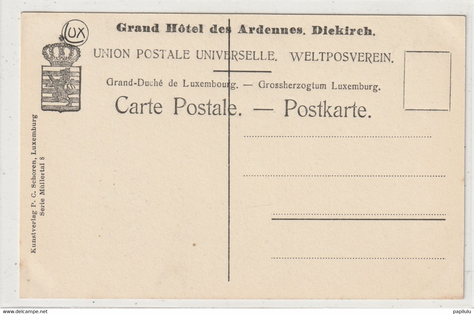 LUXEMBOURG 30 : Schiessendempel Petite Suisse Luxembourgeoise : édit. P C Schoren - Muellerthal