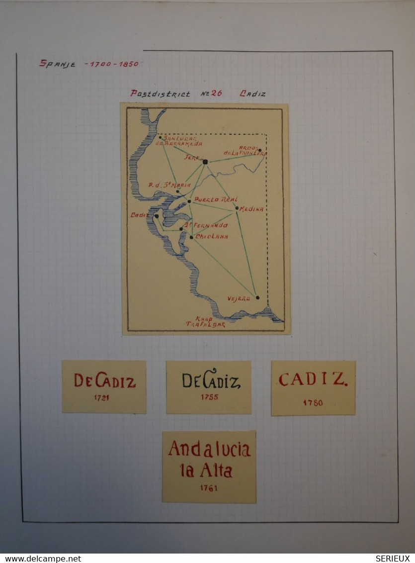 BM8 ESPANA  ANDALUCIA ALTA BELLE  LETTRE RR  ENV. 1820 CADIZ A MADRID   +AFFRANCH. PLAISANT++++ - ...-1850 Prefilatelia