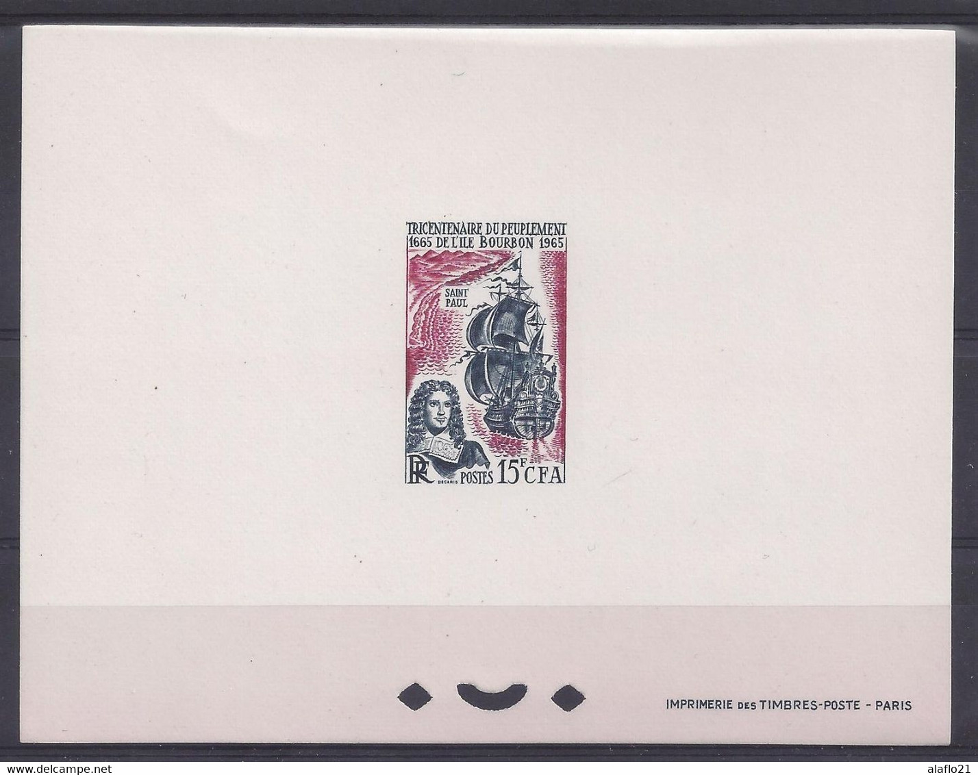 REUNION CFA N° 365 - EPREUVE De LUXE - TRICENTENAIRE ÎLE BOURBON - Unused Stamps