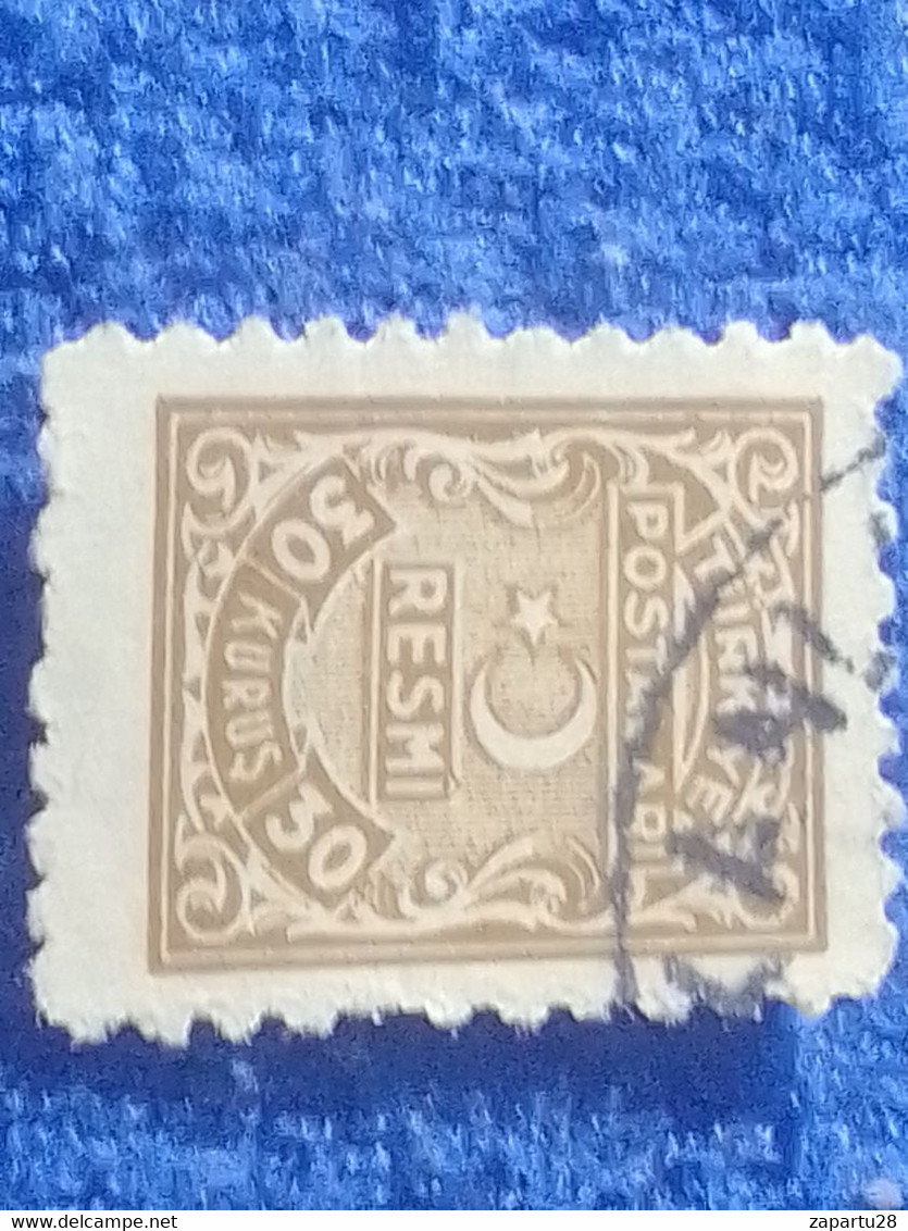 TÜRKİYE- 1948     30K    RESMİ PULLAR  DAMGALI - Used Stamps