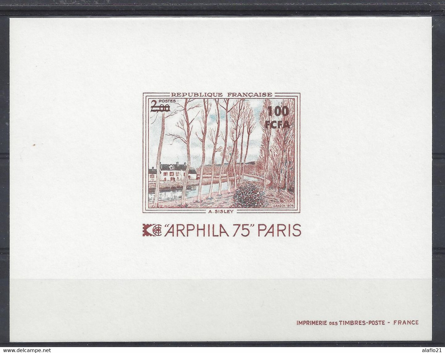 REUNION CFA N° 426 - EPREUVE De LUXE - SISLEY - ARPHILA 75 - Nuevos