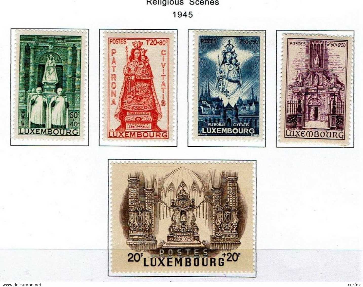 Luxembourg - 1945 - Vierge Patronne Du Luxembourg - Autres & Non Classés