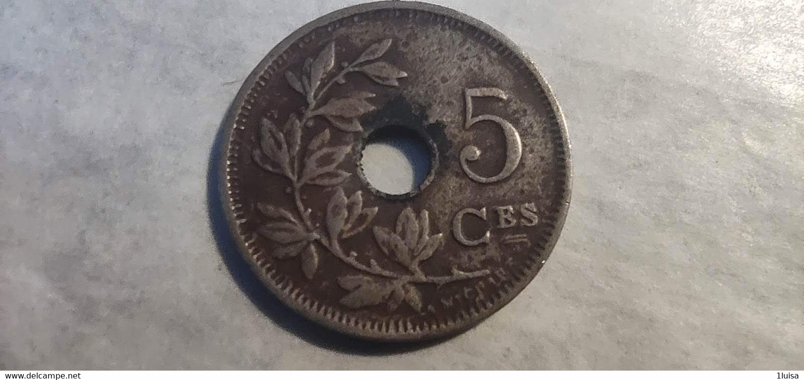Belgio 5 Cent 1922 - Sammlungen