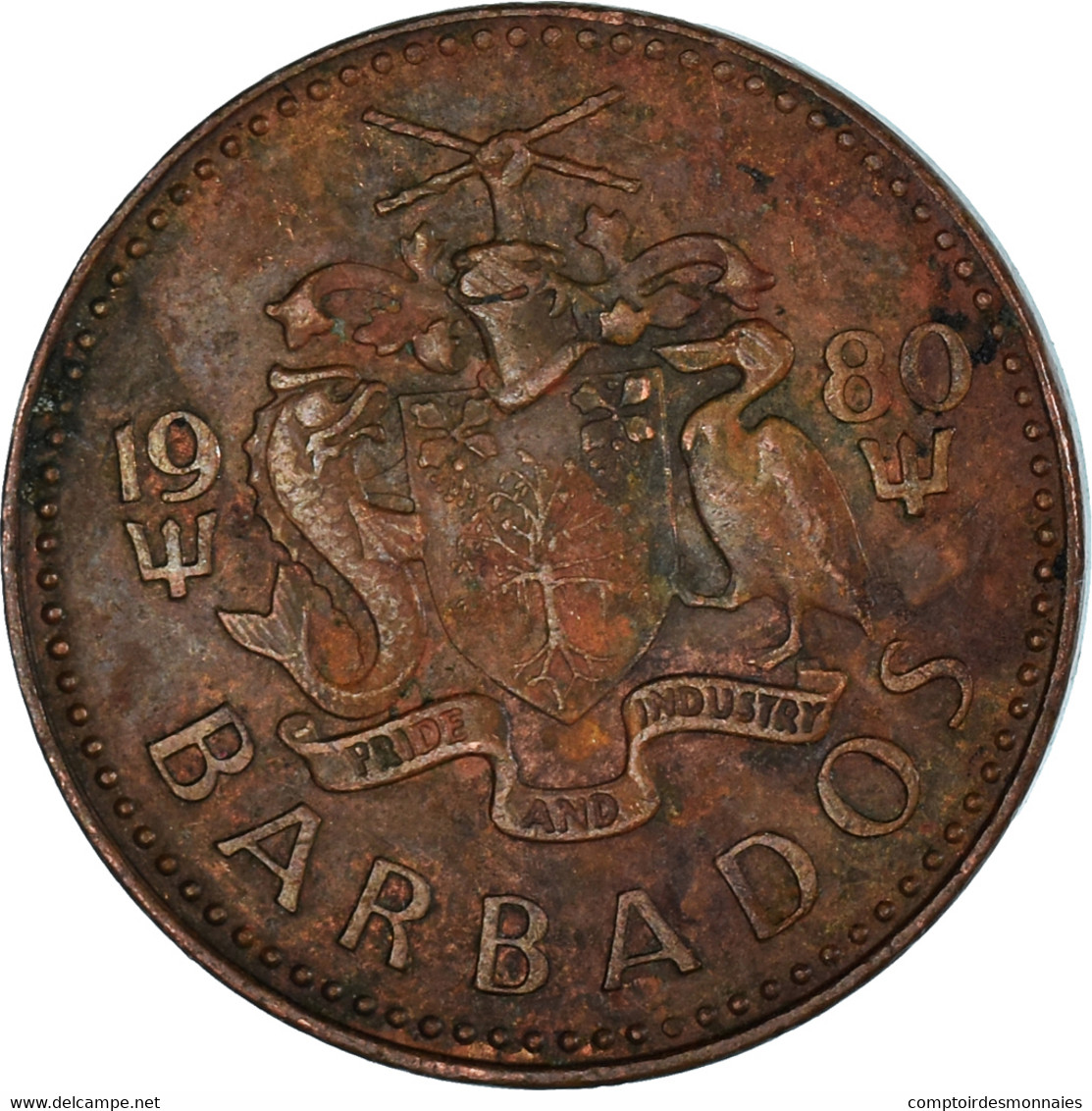 Monnaie, Barbade, Cent, 1980 - Barbados