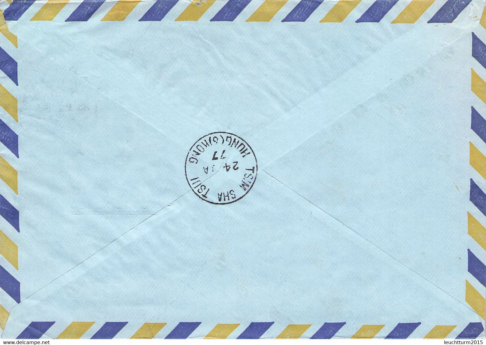 HONGKONG - AIRMAIL REGISTERED 1977 > BURGDORF/DE / 5-12 - Briefe U. Dokumente