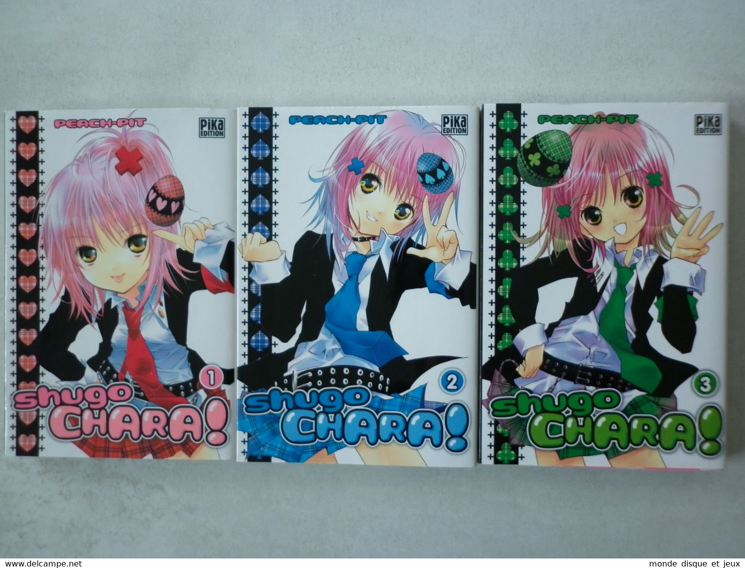 Shugo Chara! Mangas Volume 1 à 3 VF Pika Edition Collection Lot 3 Mangas - Lots De Plusieurs Livres