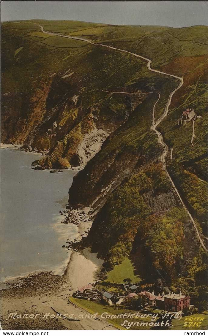 LYNMOUTH, Manor House & Countisbury Hill (Publisher - Friths) Date - Unknown, Unused - Lynmouth & Lynton