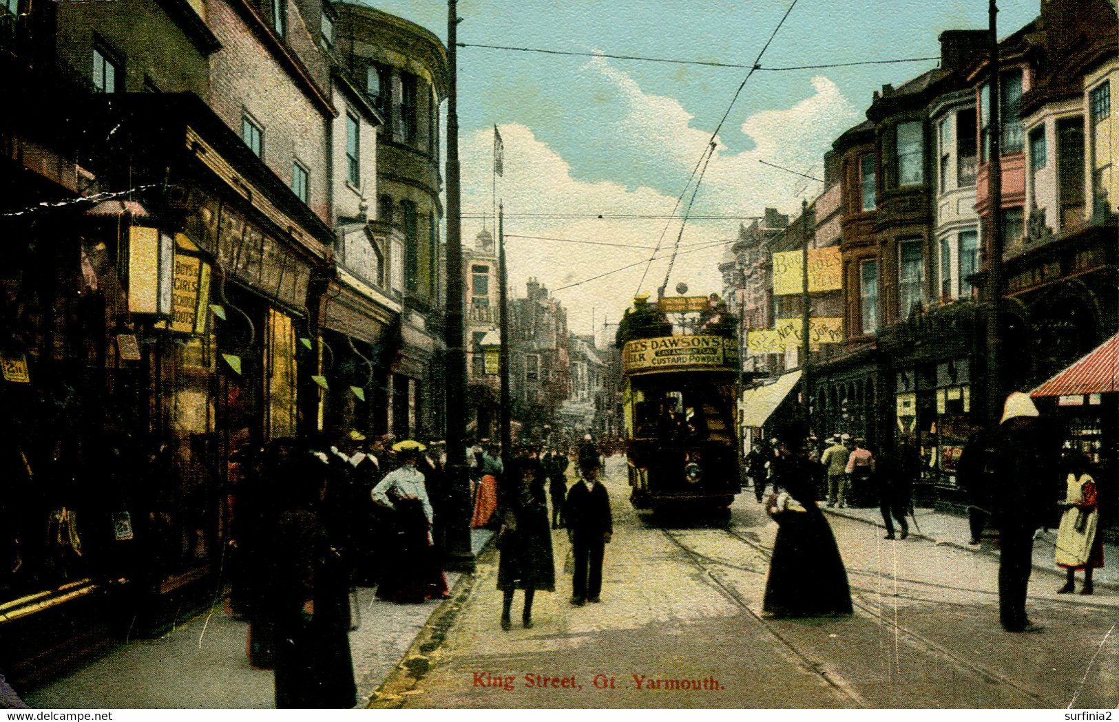 NORFOLK - GREAT YARMOUTH - KING STREET - VERY ANIMATED 1907  Nf772 - Great Yarmouth