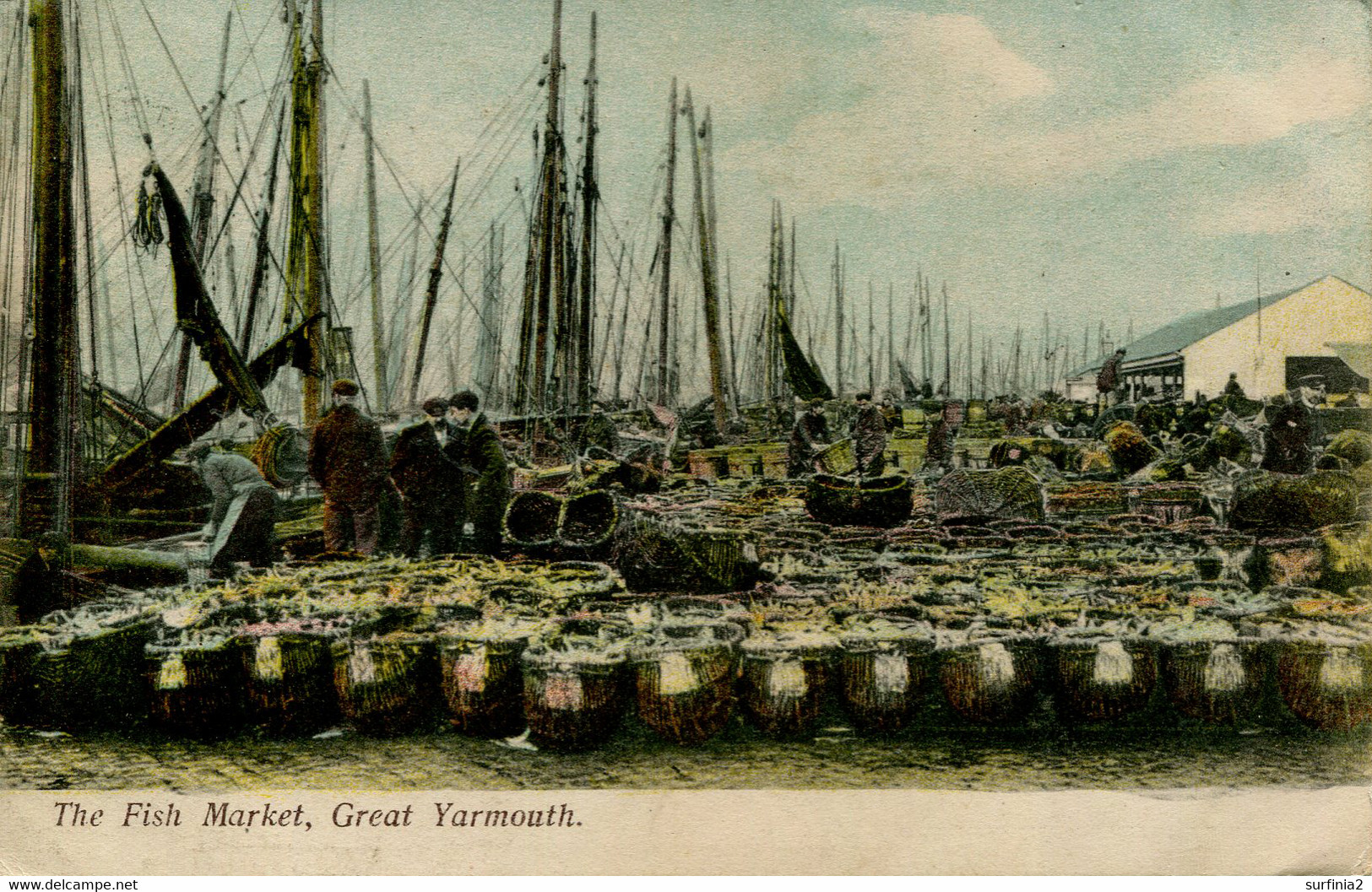 NORFOLK - GREAT YARMOUTH - THE FISH MARKET 1908 Nf780 - Great Yarmouth