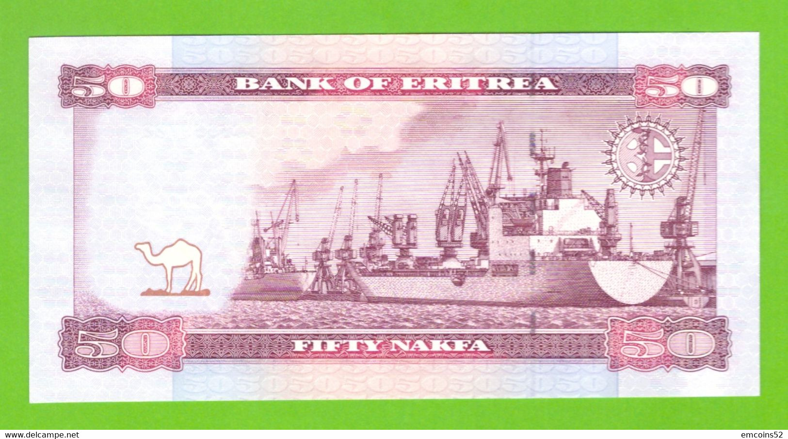 ERITREA 50 NAKFA  2004  P-7 UNC - Erythrée