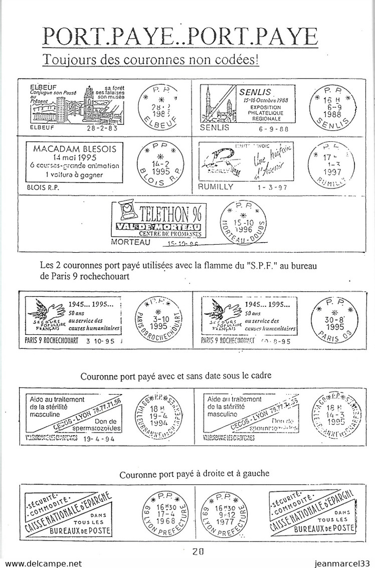 Catalogue Des Oblitérations Temporaires Et Mécaniques Bulletin SCOTEM N° 56-05 / 97 - France