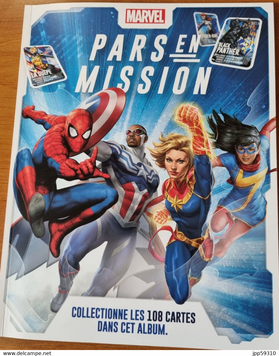 ALBUM COLLECTOR MARVEL "PARS EN MISSION" 2022 - COMPLET 108 CARTES - Marvel