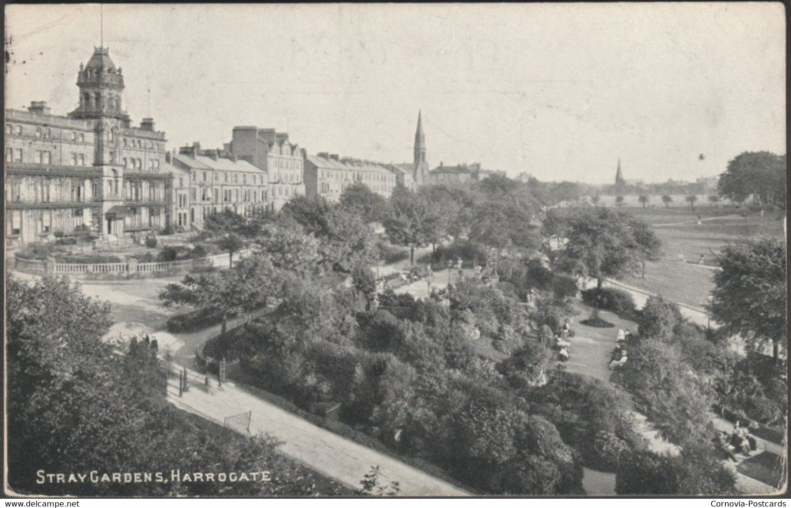 Stray Gardens, Harrogate, Yorkshire, 1909 - Postcard - Harrogate