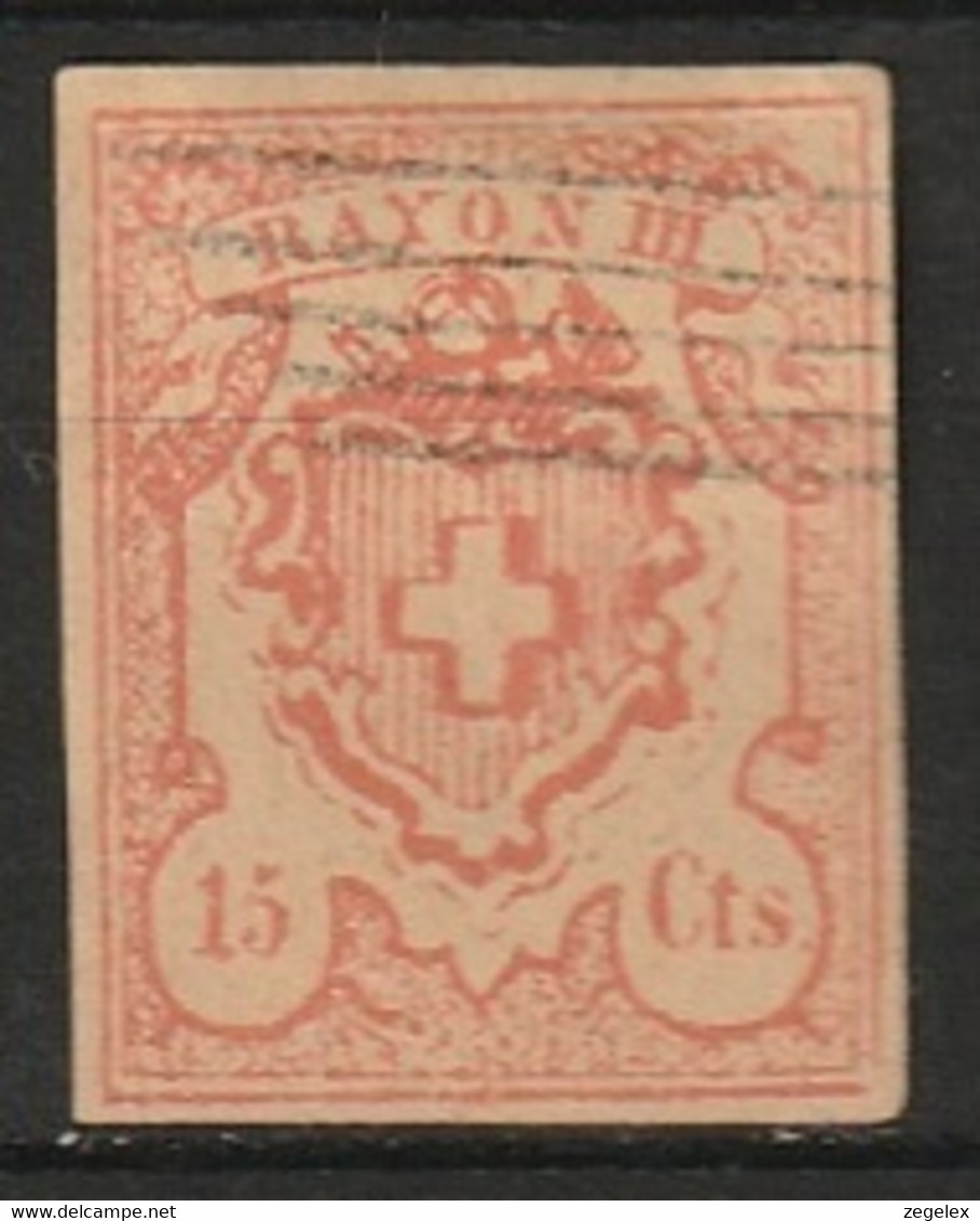 Suisse, 1850 Mi 18.  FAKE/FAUX/FALSCH (most Likely) - 1843-1852 Federal & Cantonal Stamps