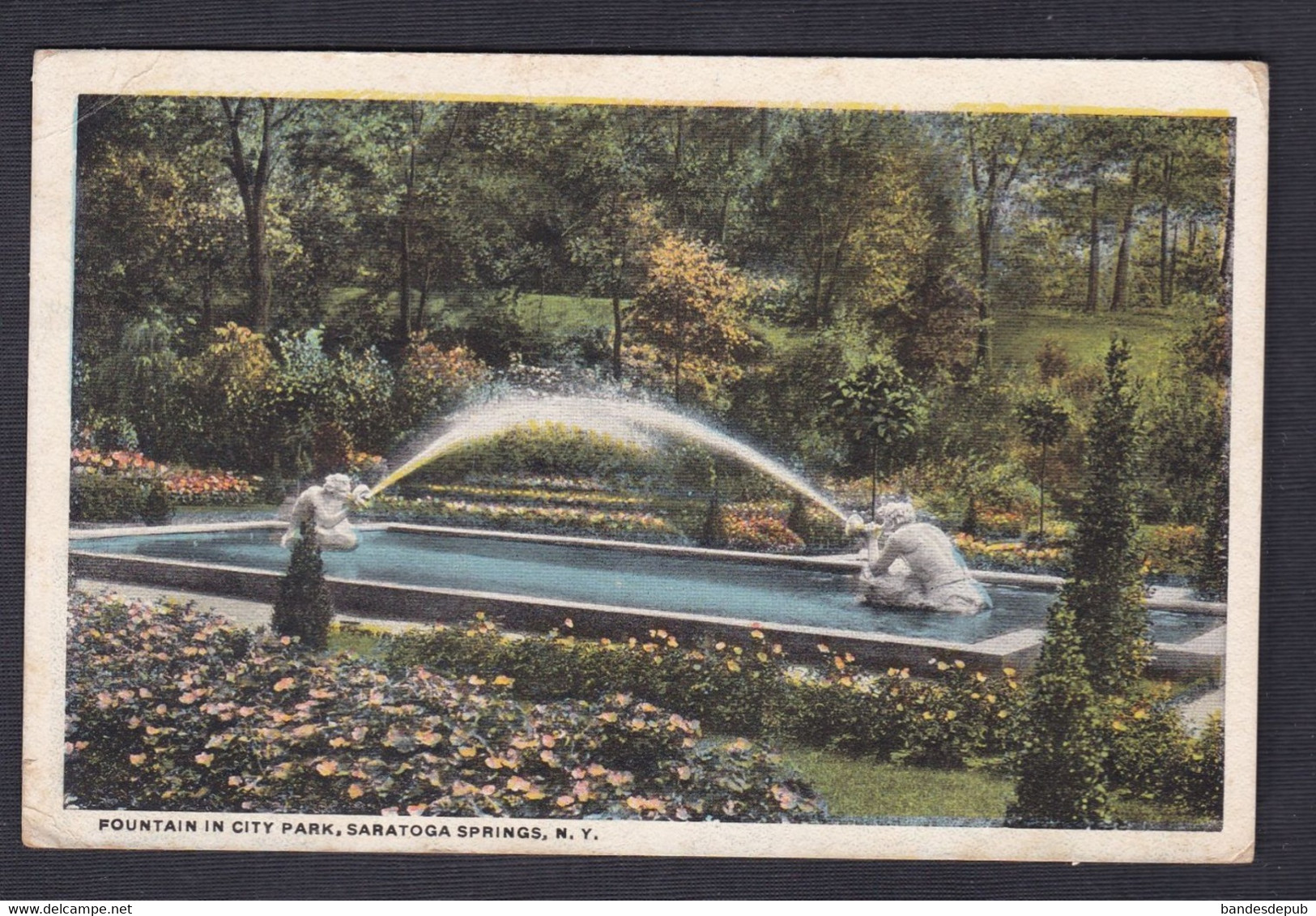 USA NY Fountain In City Park Saratoga Springs  (54558) - Saratoga Springs