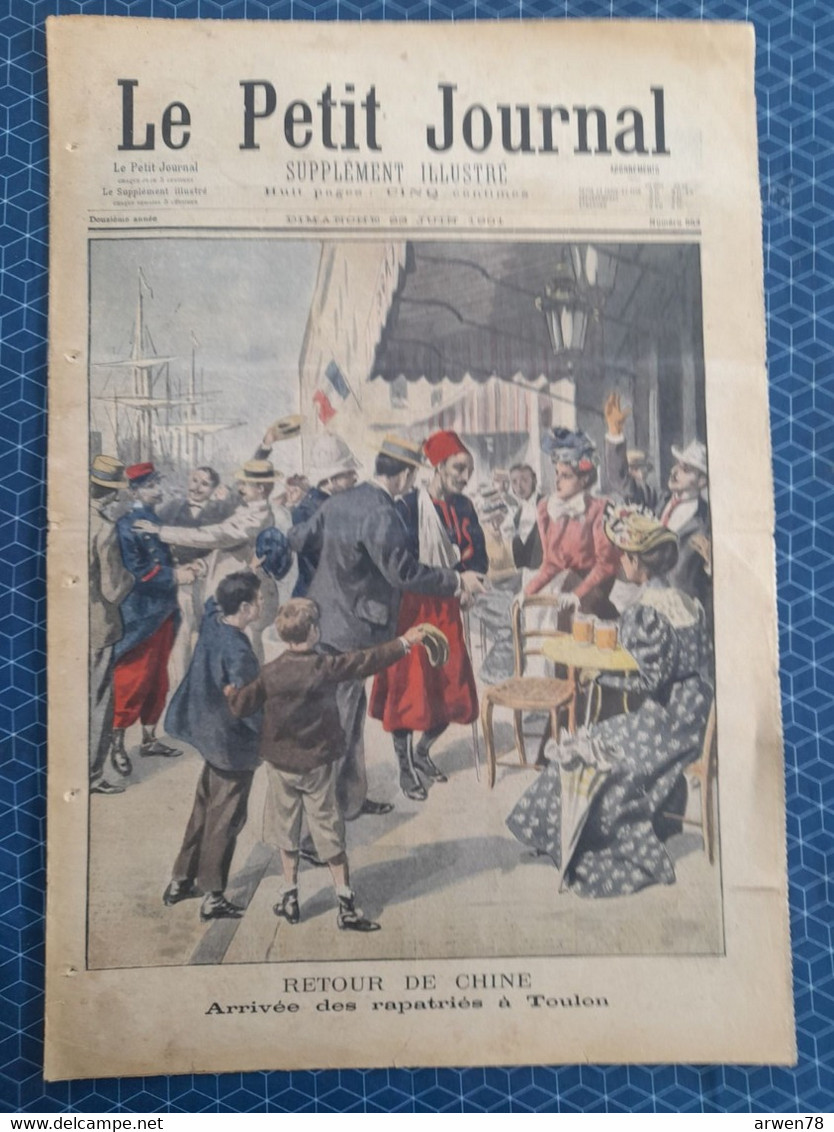 Le Petit Journal N°553 Retour De Chine A TOULON Zouave Transvaal Capitulation De Jamestown Montagne Une Avalanche - Le Petit Marseillais