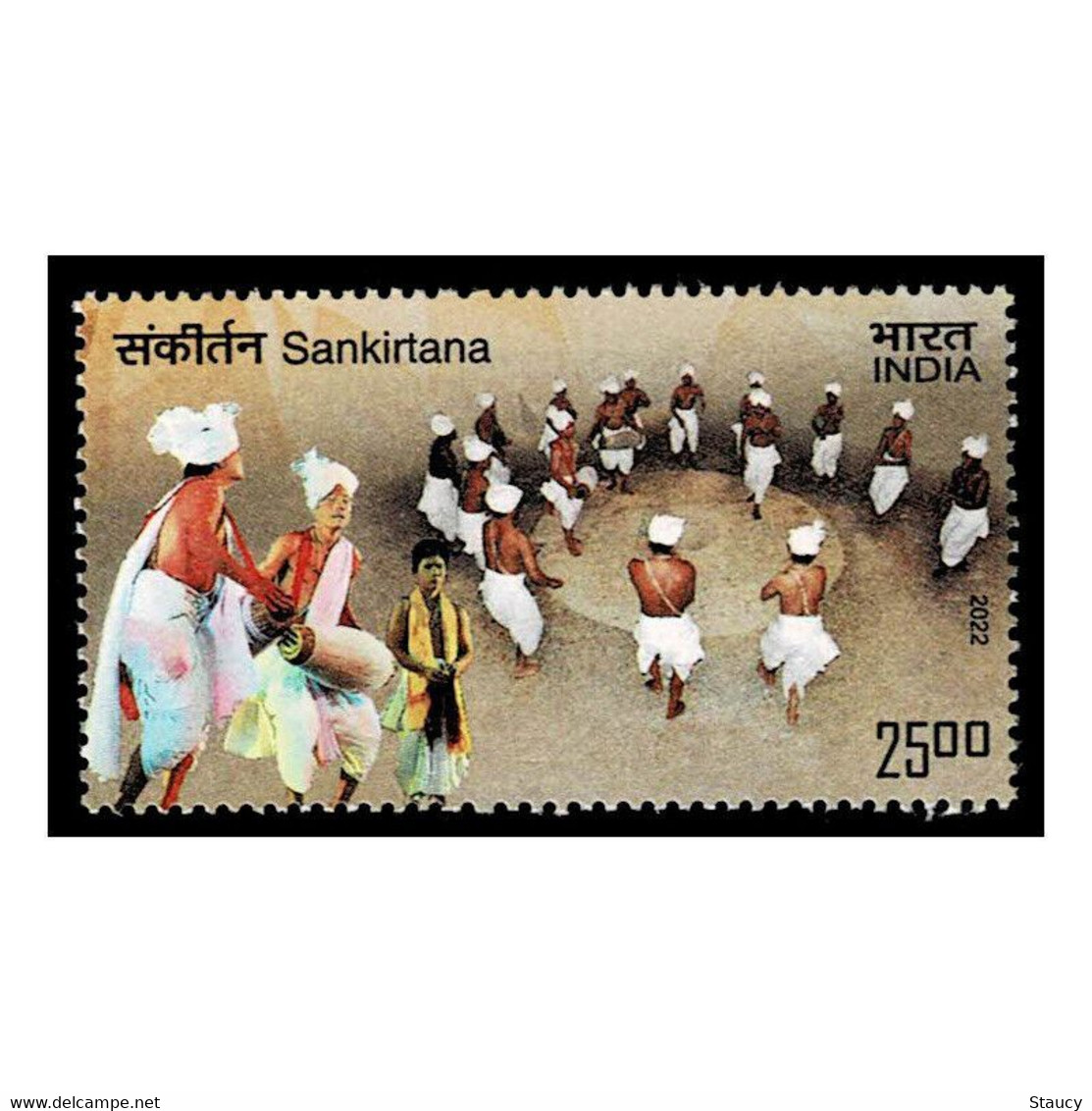 India 2022 INDIA - Turkmenistan Joint Issue Sankirtana 1v STAMP MNH - Other & Unclassified